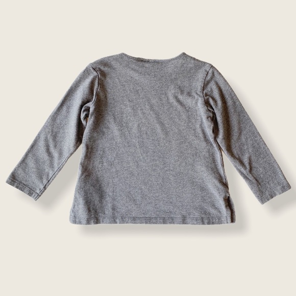 H&M x Disney Aristocats Toddler 18-24M Gray Long-Sleeve Tee w/ Snap Open - Picture 2 of 5